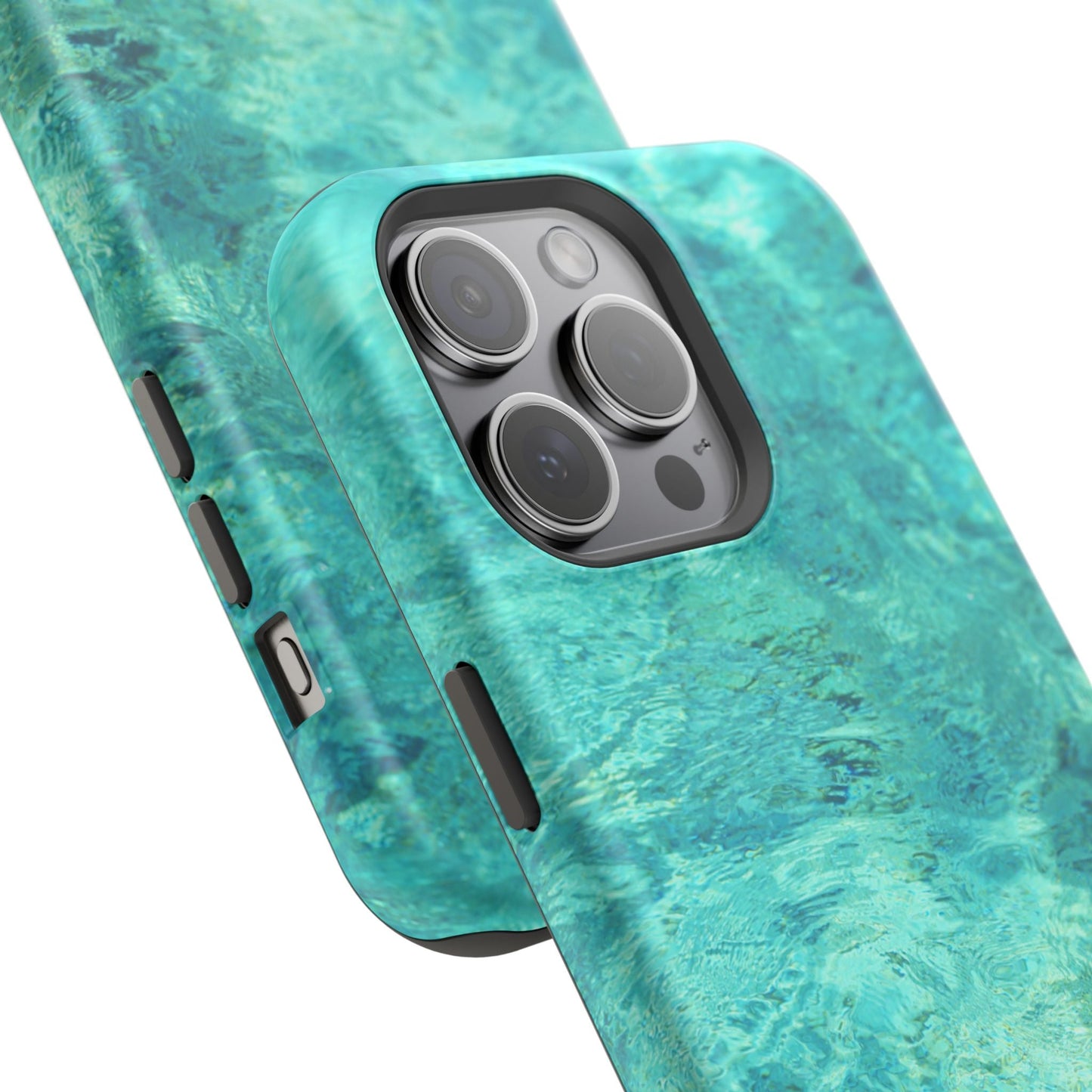 Aqua Blue Water MagSafe Case – Tranquil Summer Design with Magnetic Charging - BOGO Cases