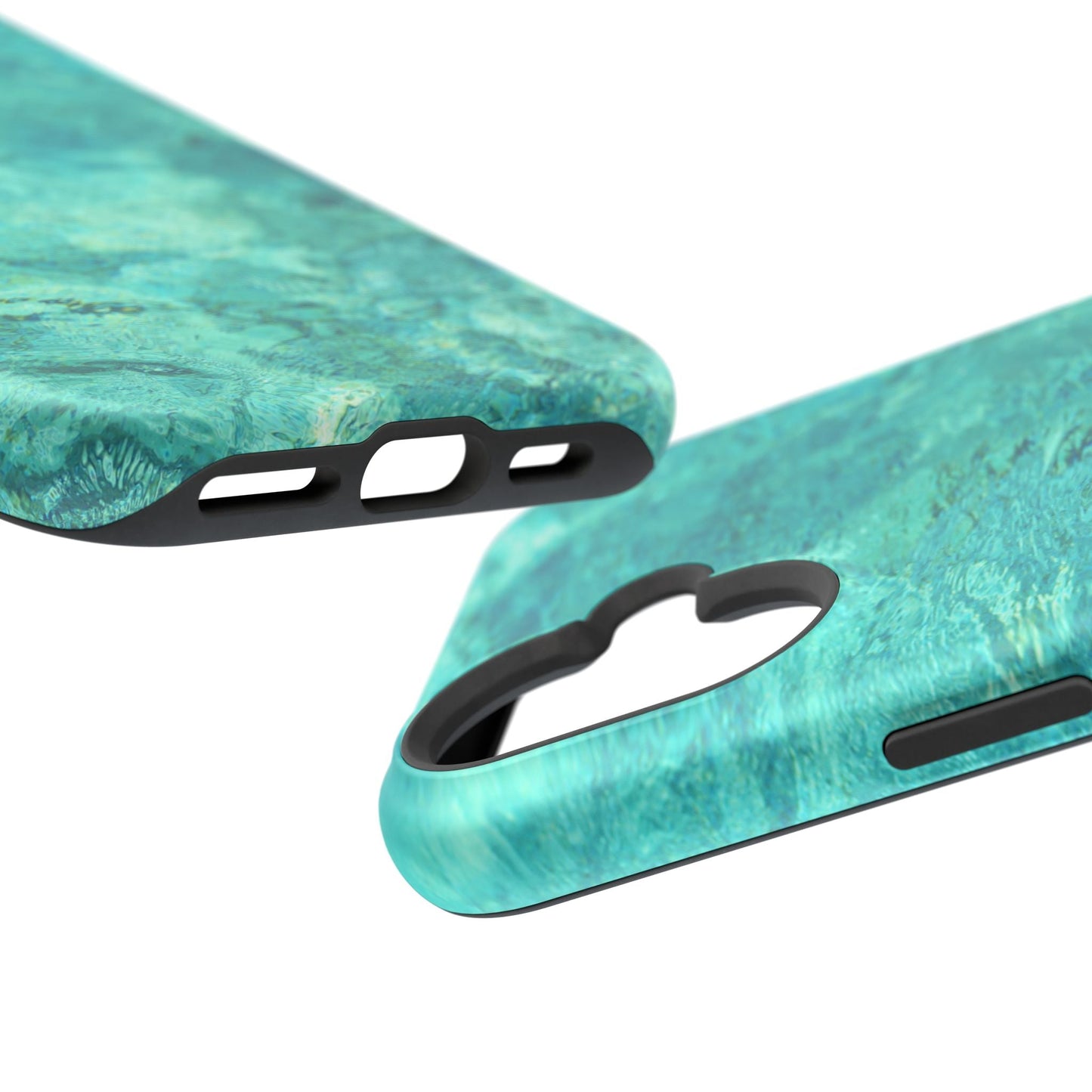 Aqua Blue Water MagSafe Case – Tranquil Summer Design with Magnetic Charging - BOGO Cases