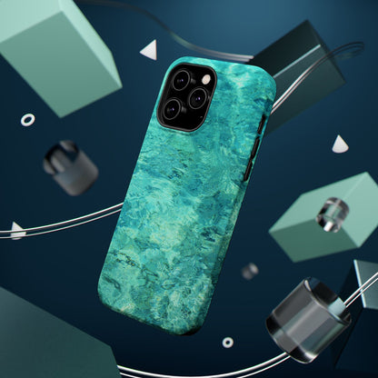 Aqua Blue Water MagSafe Case – Tranquil Summer Design with Magnetic Charging - BOGO Cases