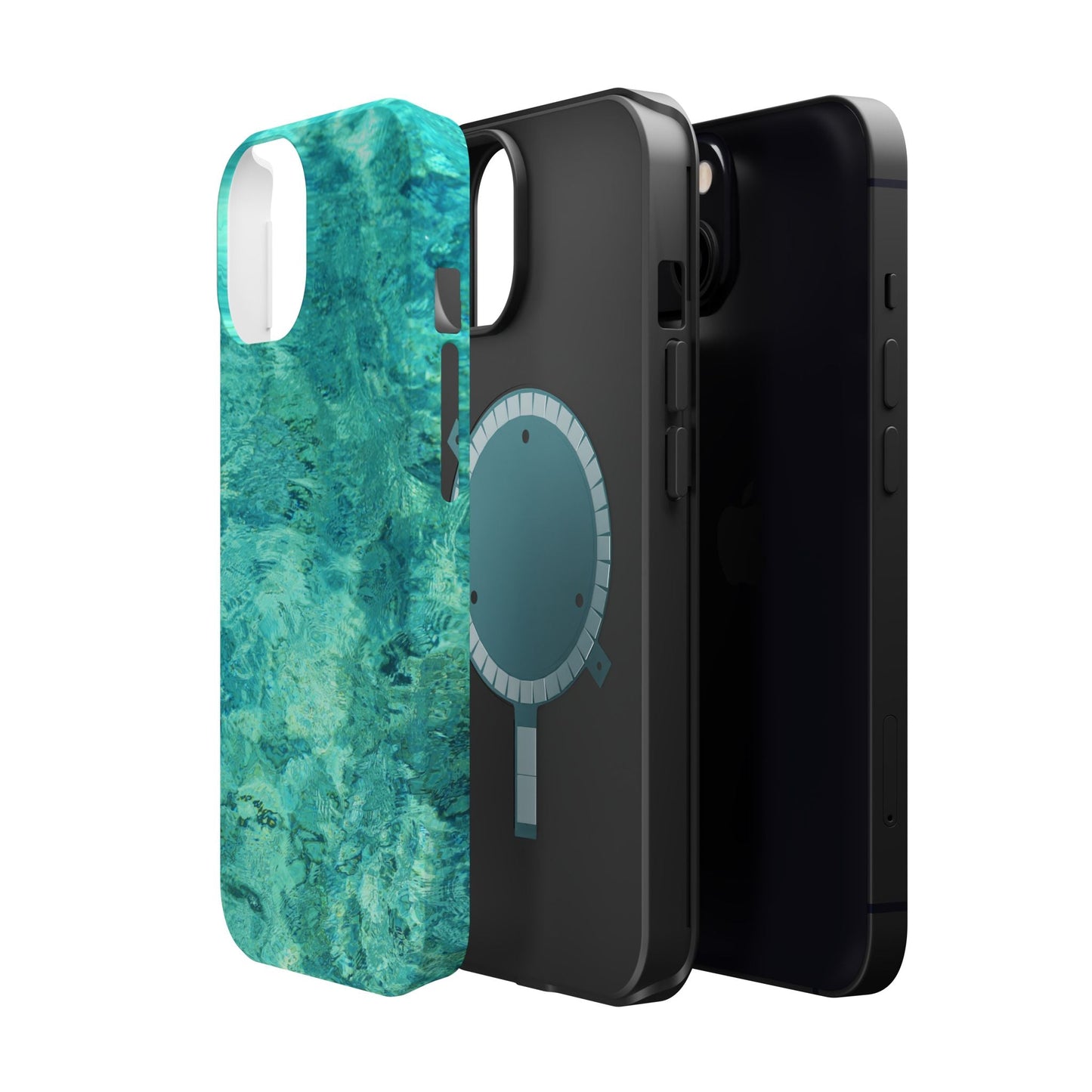 Aqua Blue Water MagSafe Case – Tranquil Summer Design with Magnetic Charging - BOGO Cases
