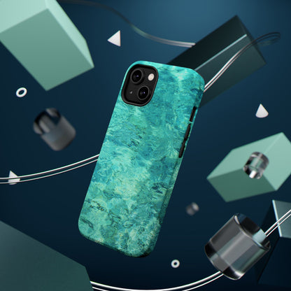Aqua Blue Water MagSafe Case – Tranquil Summer Design with Magnetic Charging - BOGO Cases