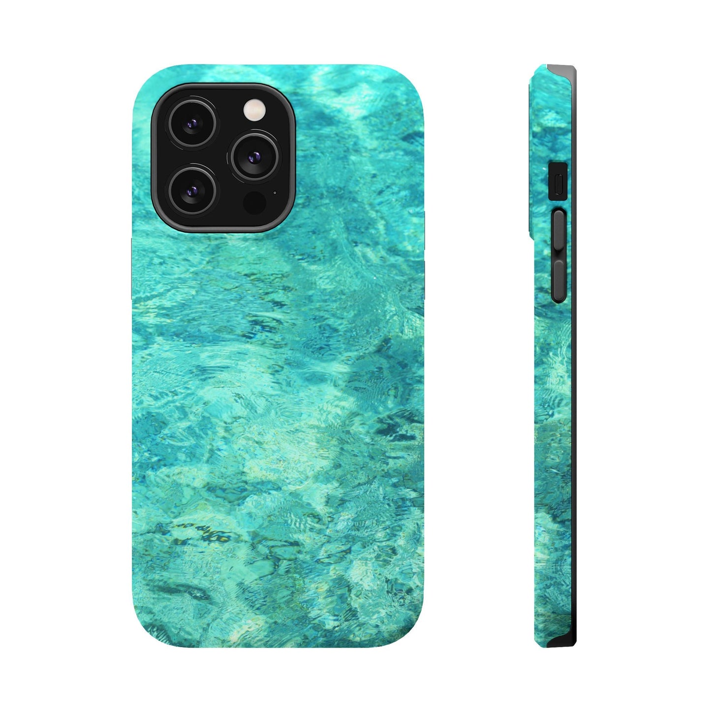 Aqua Blue Water MagSafe Case – Tranquil Summer Design with Magnetic Charging - BOGO Cases