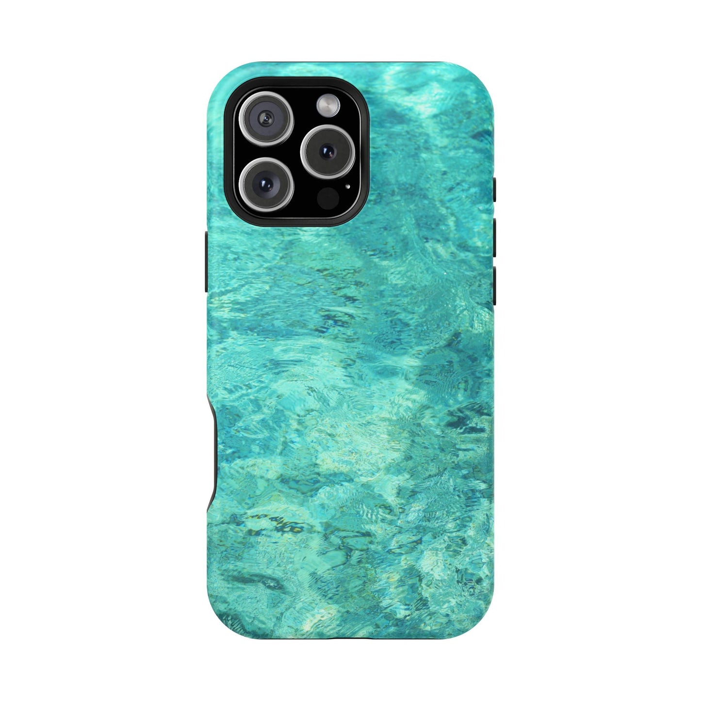 Aqua Blue Water MagSafe Case – Tranquil Summer Design with Magnetic Charging - BOGO Cases
