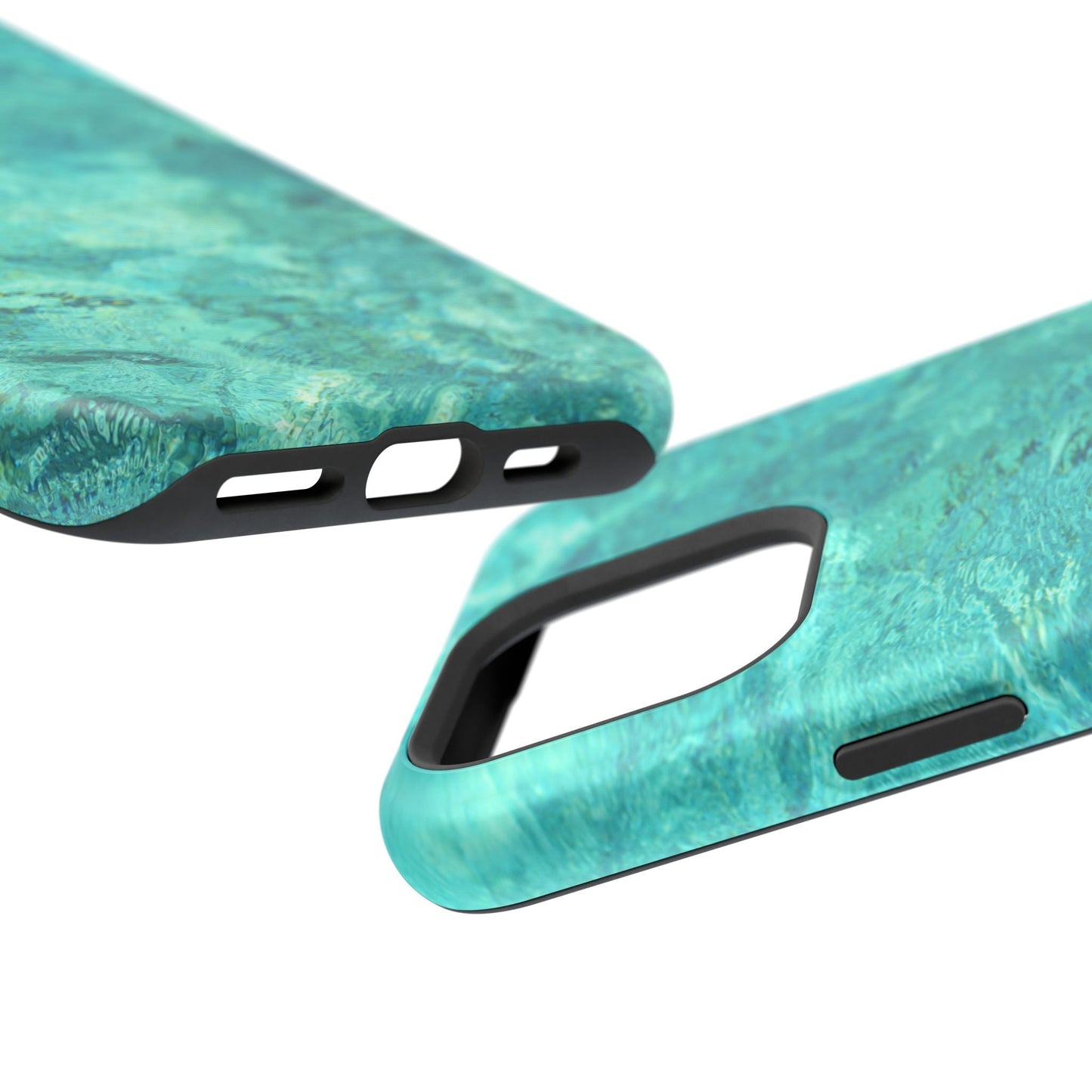 Aqua Blue Water MagSafe Case – Tranquil Summer Design with Magnetic Charging - BOGO Cases