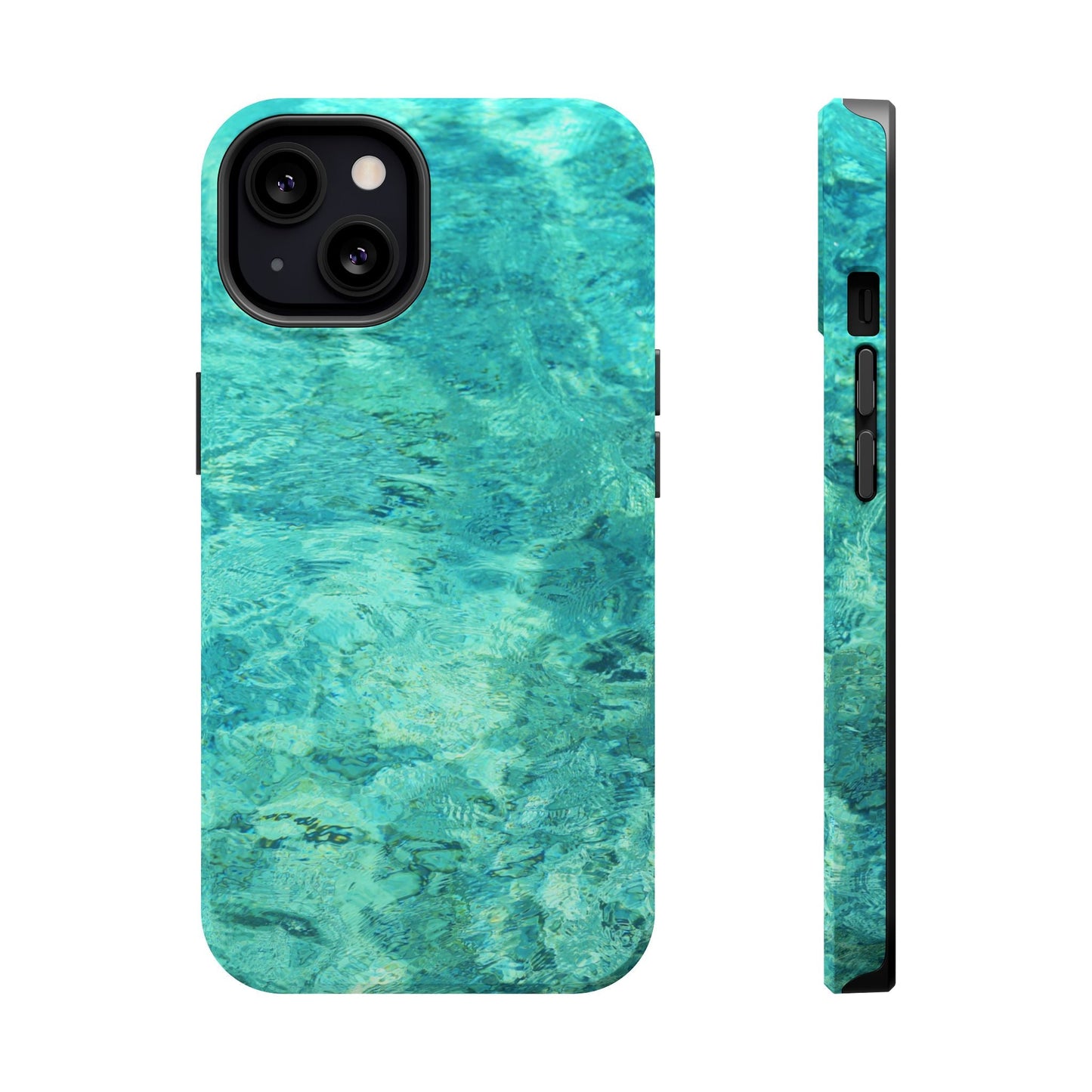 Aqua Blue Water MagSafe Case – Tranquil Summer Design with Magnetic Charging - BOGO Cases