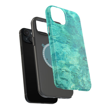 Aqua Blue Water MagSafe Case – Tranquil Summer Design with Magnetic Charging - BOGO Cases