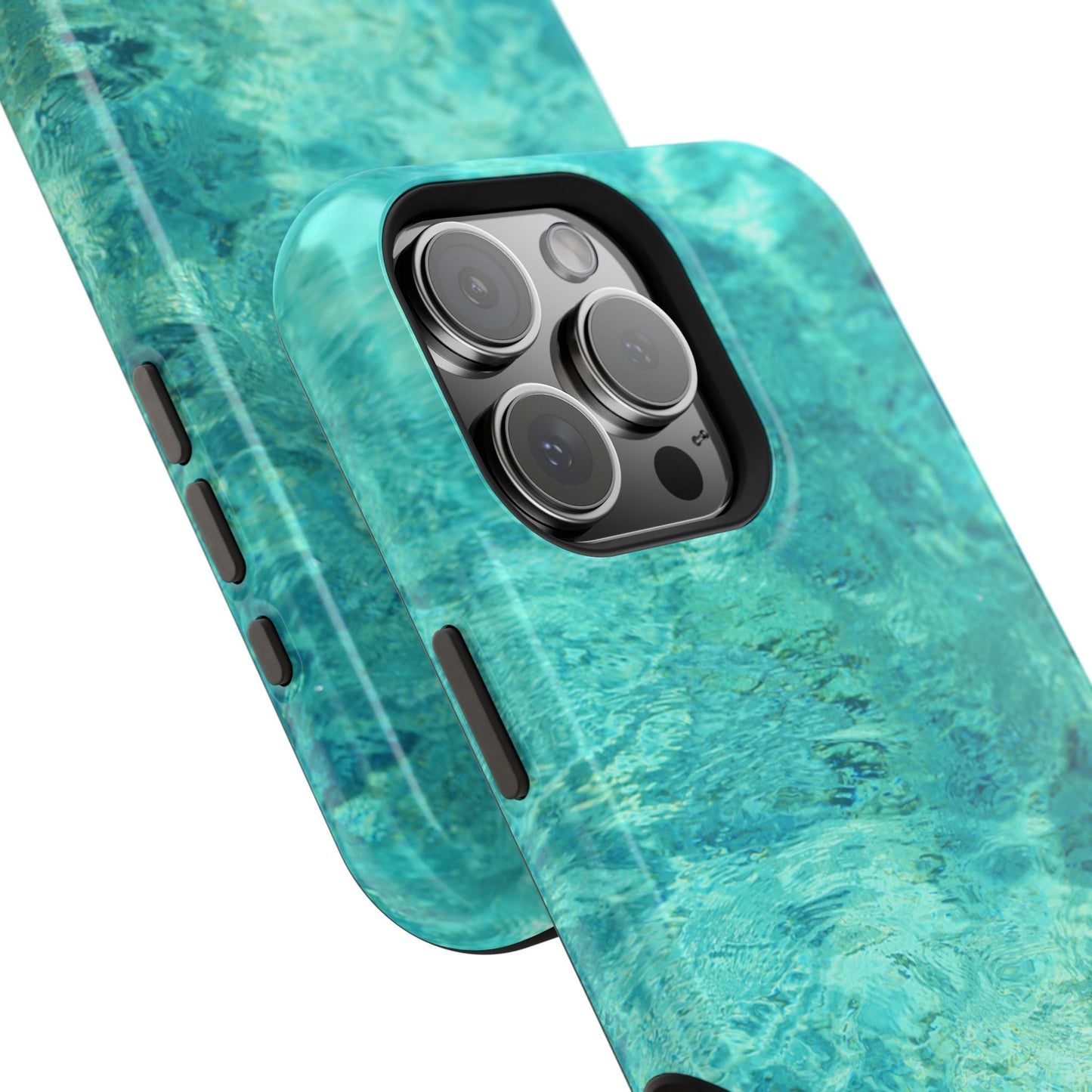 Aqua Blue Water MagSafe Case – Tranquil Summer Design with Magnetic Charging - BOGO Cases