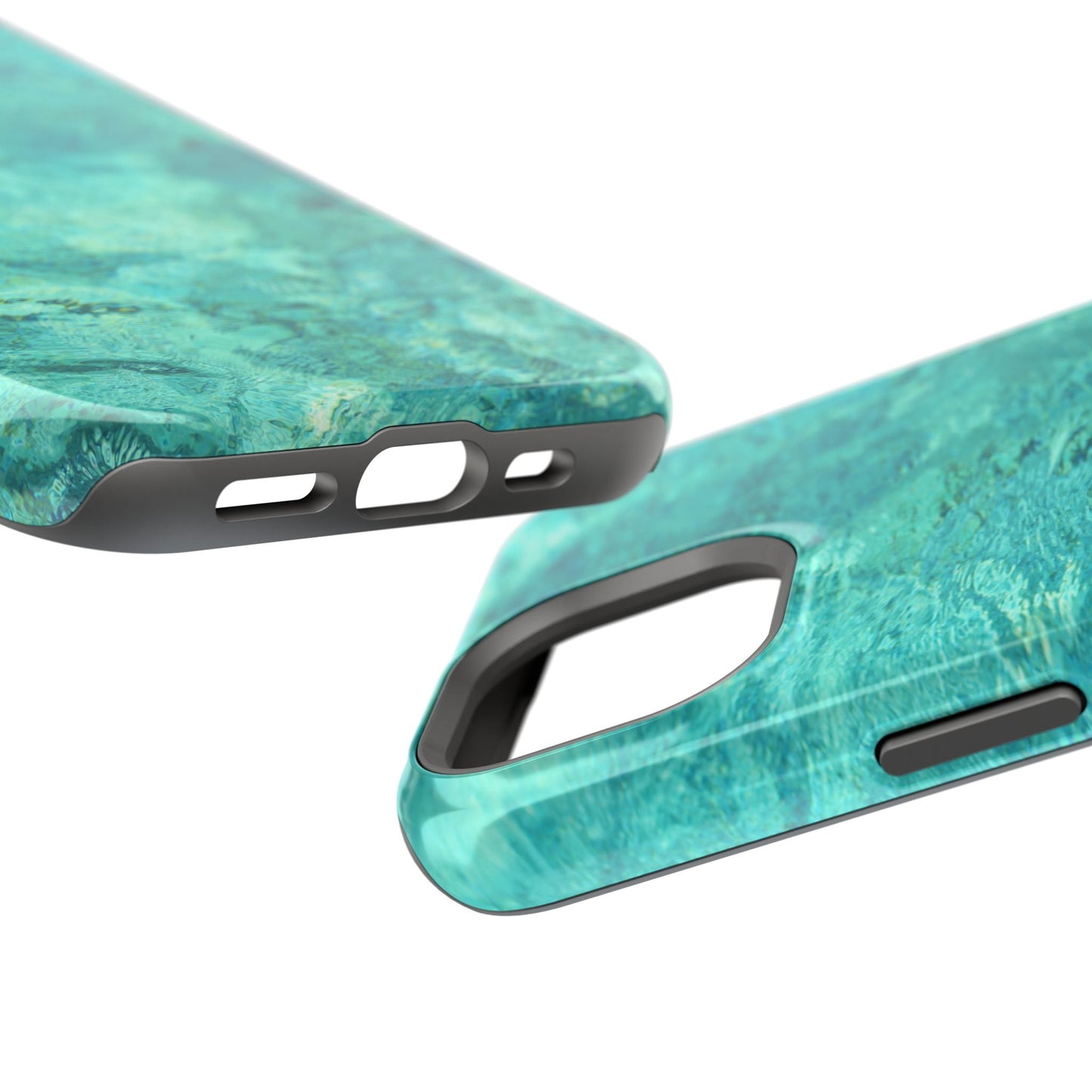 Aqua Blue Water MagSafe Case – Tranquil Summer Design with Magnetic Charging - BOGO Cases