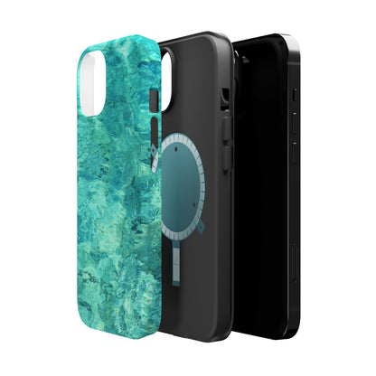 Aqua Blue Water MagSafe Case – Tranquil Summer Design with Magnetic Charging - BOGO Cases