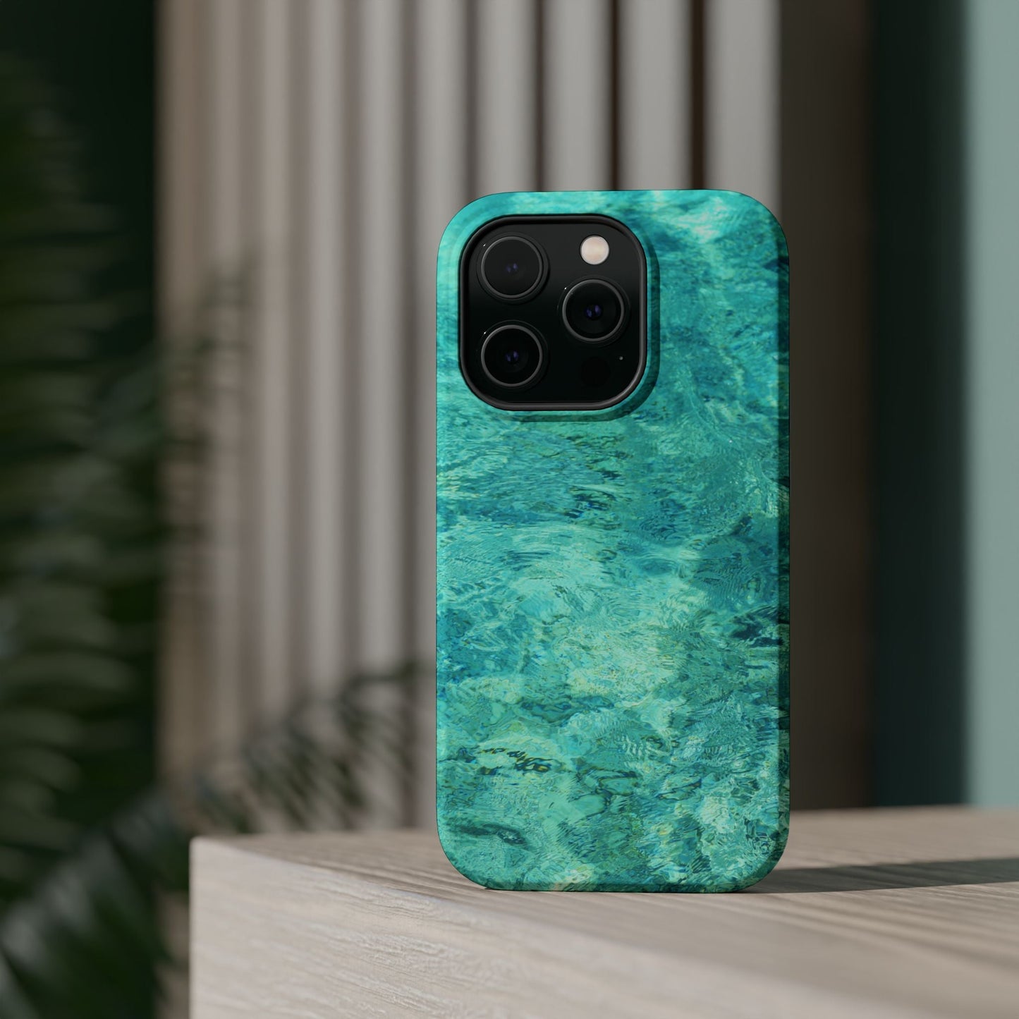 Aqua Blue Water MagSafe Case – Tranquil Summer Design with Magnetic Charging - BOGO Cases