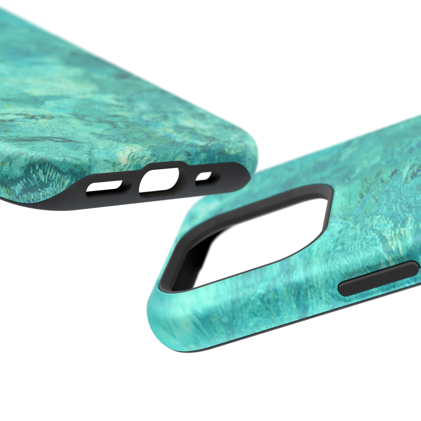 Aqua Blue Water MagSafe Case – Tranquil Summer Design with Magnetic Charging - BOGO Cases