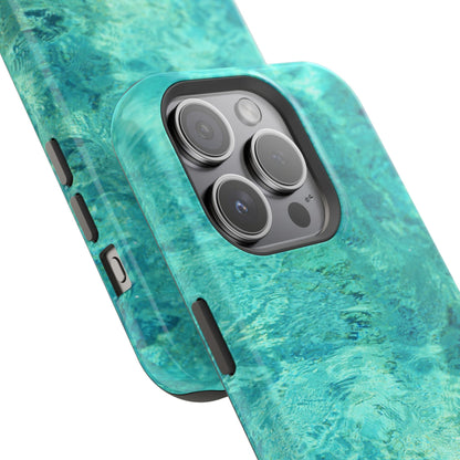 Aqua Blue Water MagSafe Case – Tranquil Summer Design with Magnetic Charging - BOGO Cases
