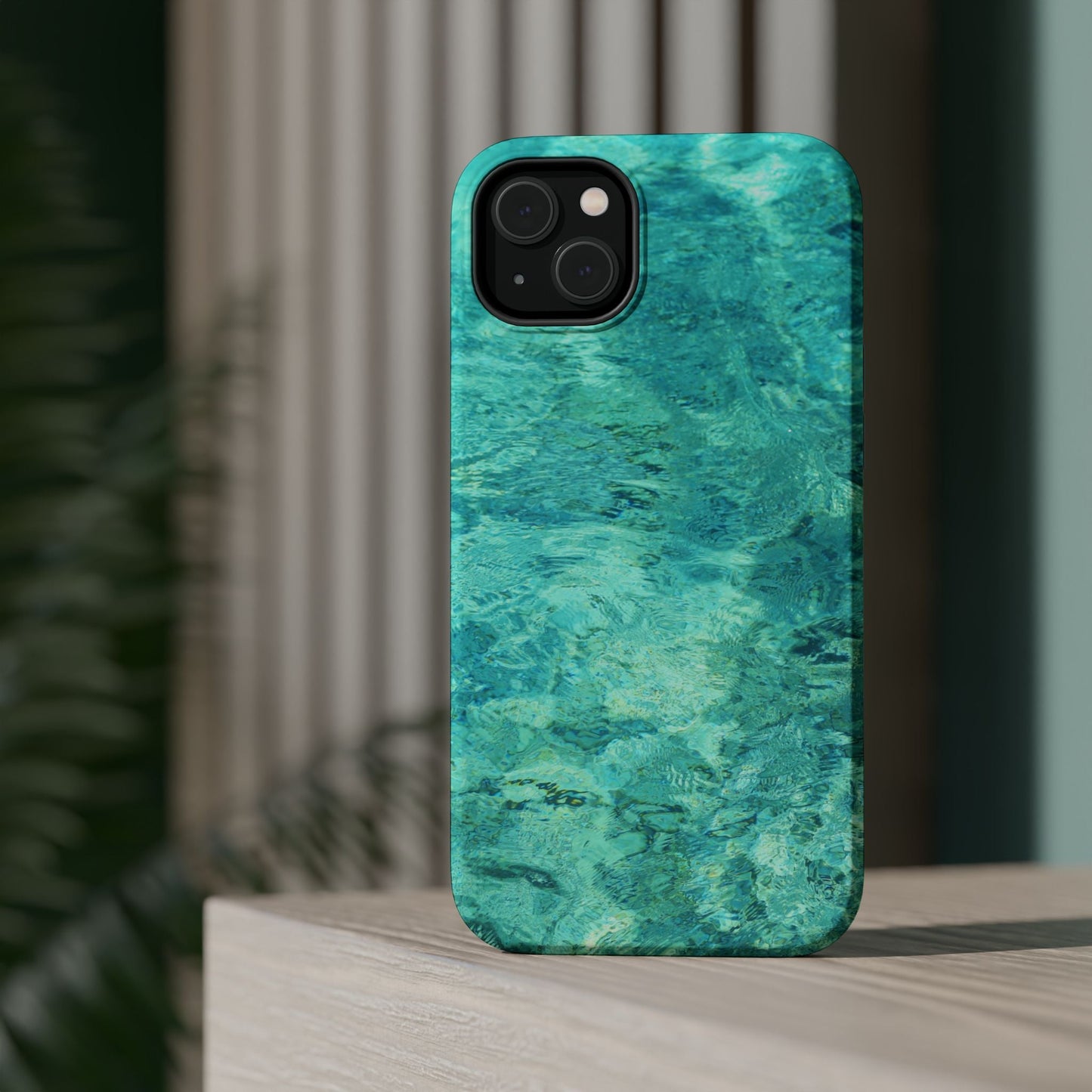 Aqua Blue Water MagSafe Case – Tranquil Summer Design with Magnetic Charging - BOGO Cases