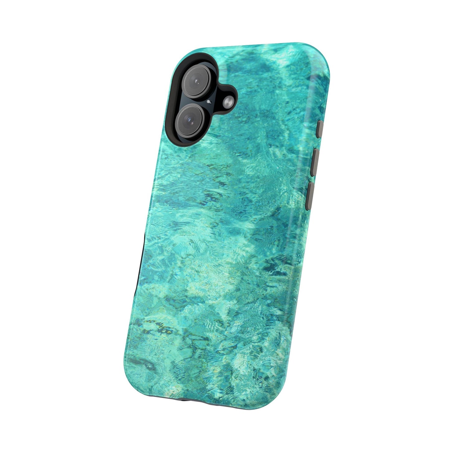 Aqua Blue Water MagSafe Case – Tranquil Summer Design with Magnetic Charging - BOGO Cases