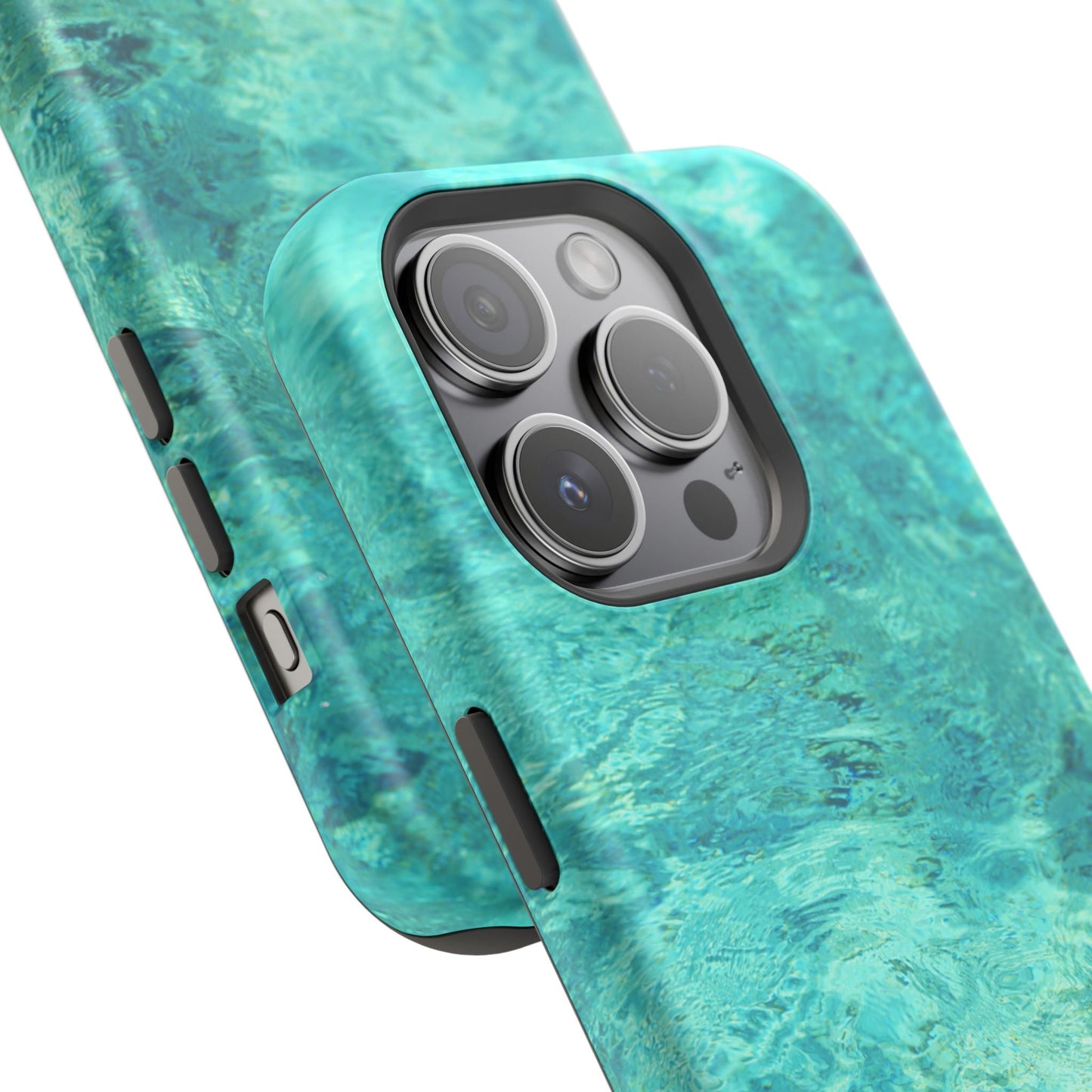 Aqua Blue Water MagSafe Case – Tranquil Summer Design with Magnetic Charging - BOGO Cases
