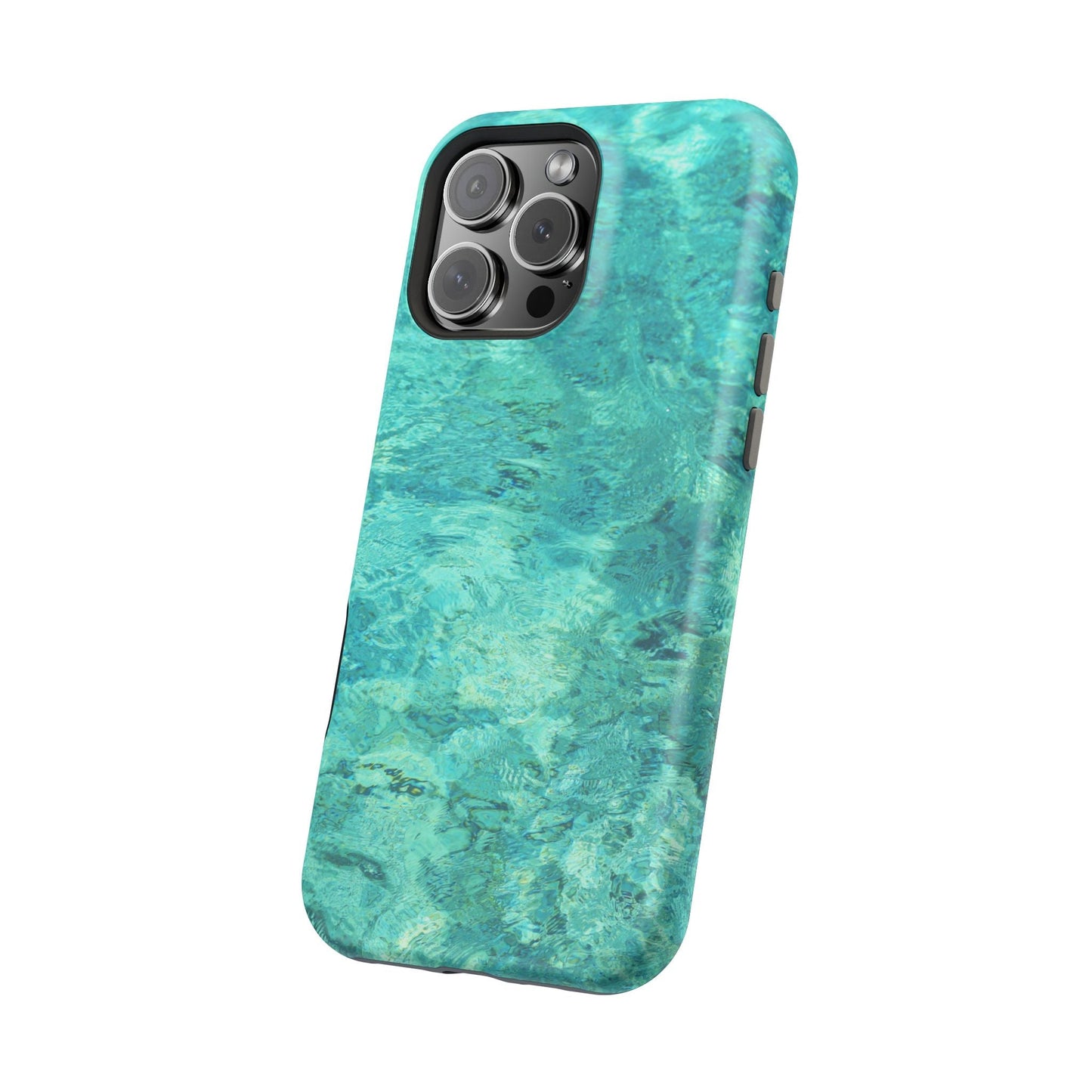 Aqua Blue Water MagSafe Case – Tranquil Summer Design with Magnetic Charging - BOGO Cases