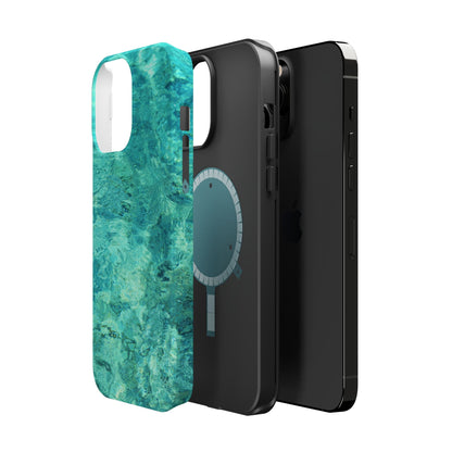 Aqua Blue Water MagSafe Case – Tranquil Summer Design with Magnetic Charging - BOGO Cases