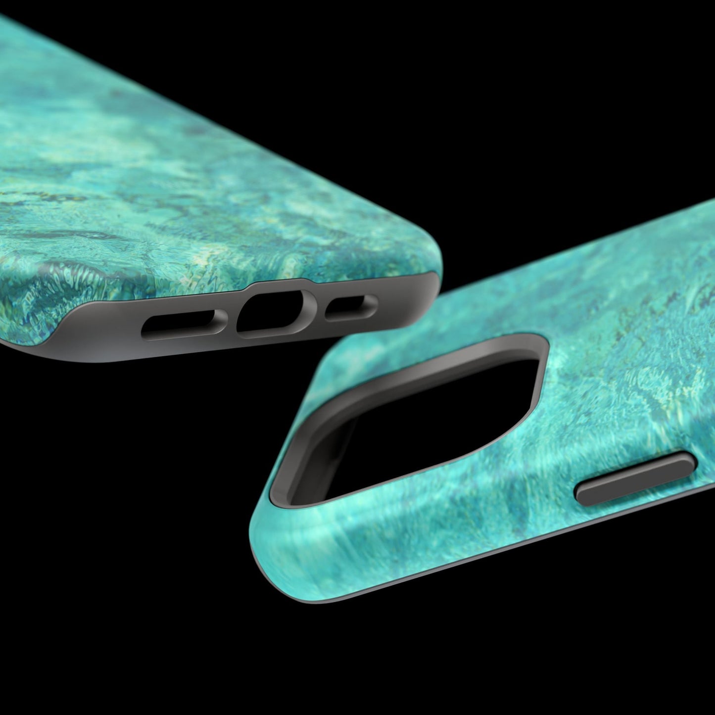 Aqua Blue Water MagSafe Case – Tranquil Summer Design with Magnetic Charging - BOGO Cases