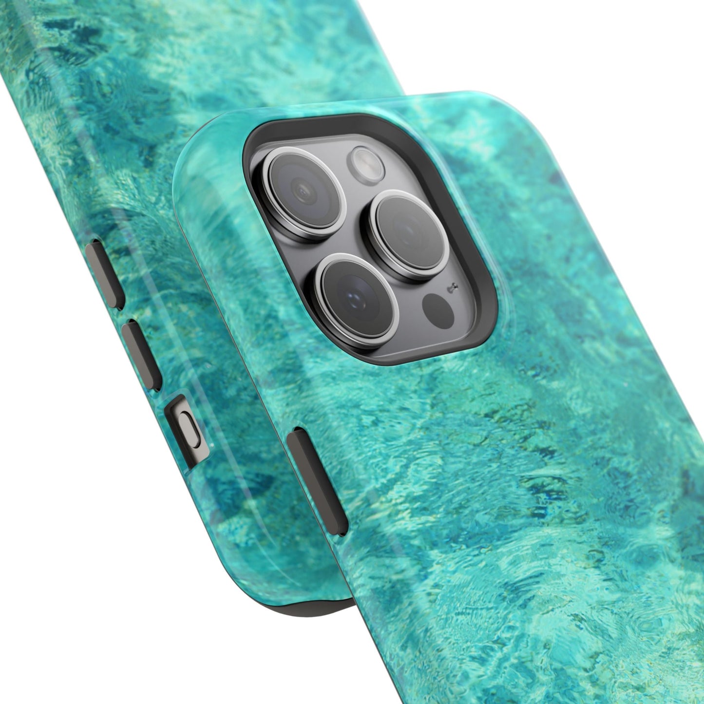 Aqua Blue Water MagSafe Case – Tranquil Summer Design with Magnetic Charging - BOGO Cases