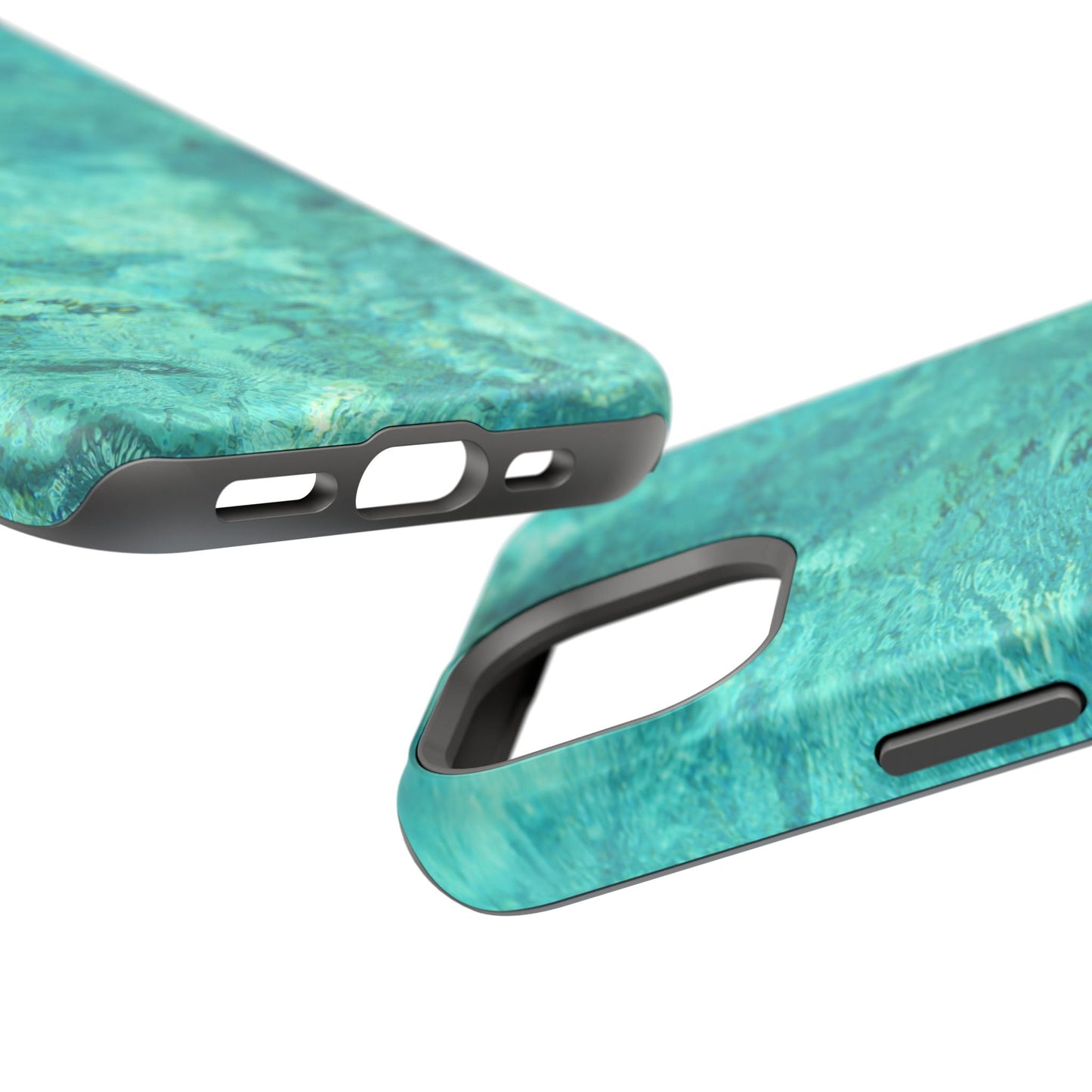 Aqua Blue Water MagSafe Case – Tranquil Summer Design with Magnetic Charging - BOGO Cases
