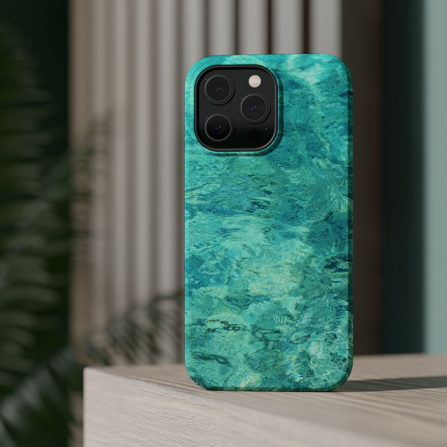 Aqua Blue Water MagSafe Case – Tranquil Summer Design with Magnetic Charging - BOGO Cases