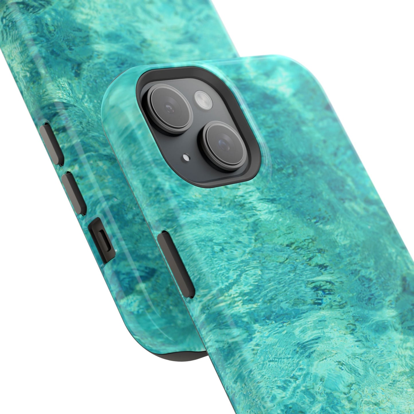 Aqua Blue Water MagSafe Case – Tranquil Summer Design with Magnetic Charging - BOGO Cases