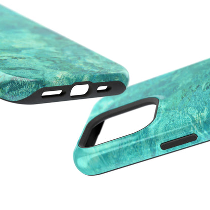 Aqua Blue Water MagSafe Case – Tranquil Summer Design with Magnetic Charging - BOGO Cases