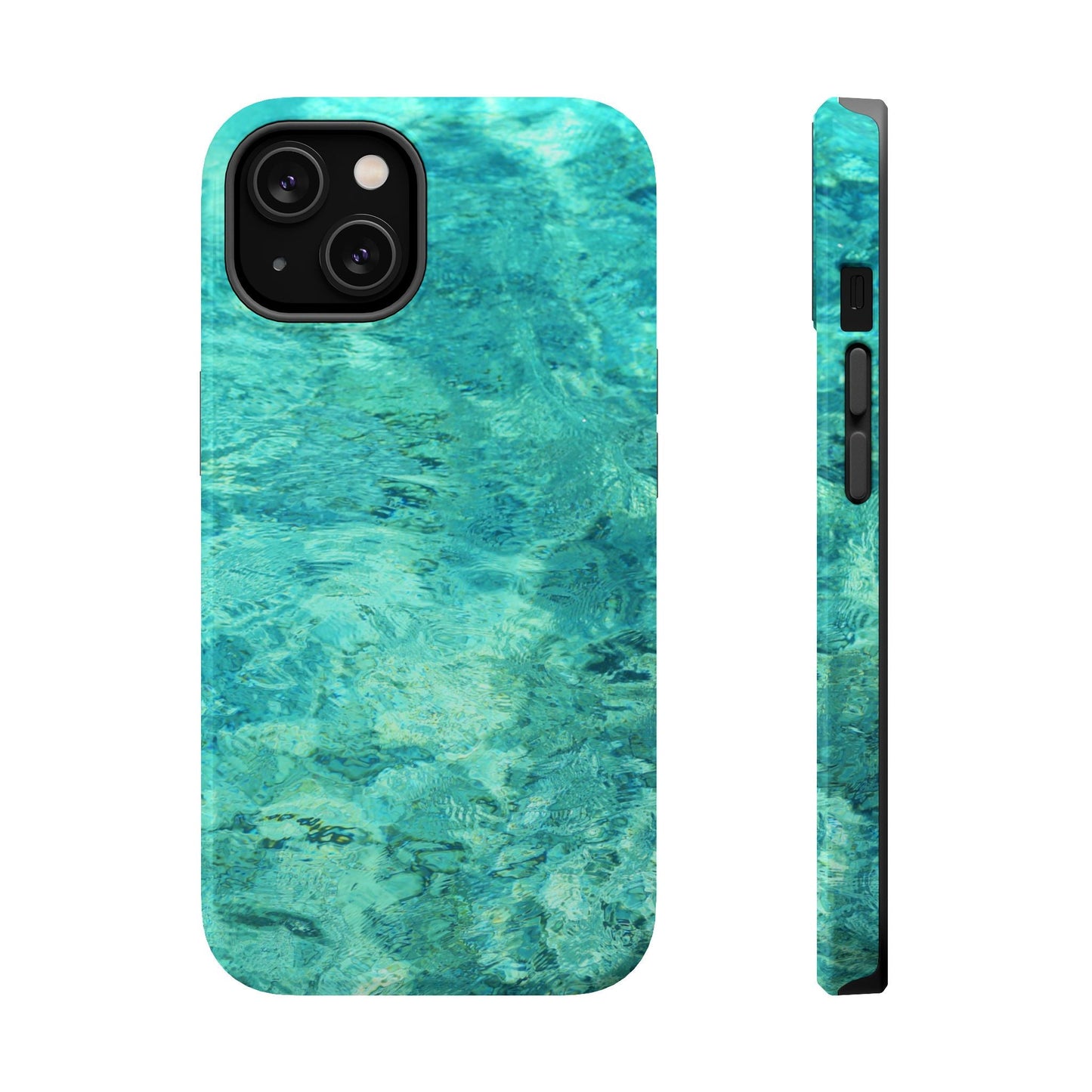 Aqua Blue Water MagSafe Case – Tranquil Summer Design with Magnetic Charging - BOGO Cases