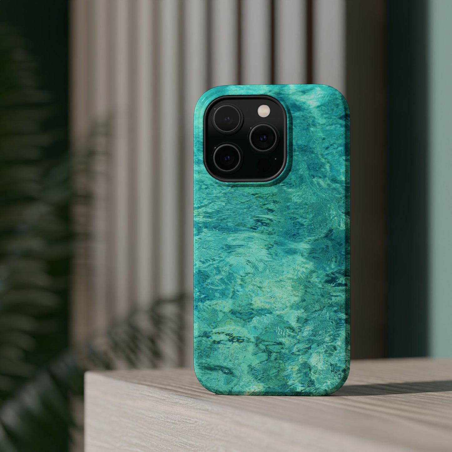 Aqua Blue Water MagSafe Case – Tranquil Summer Design with Magnetic Charging - BOGO Cases