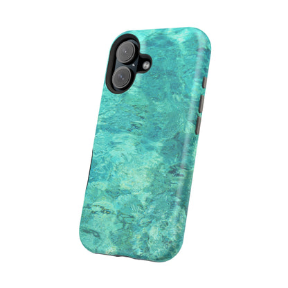 Aqua Blue Water MagSafe Case – Tranquil Summer Design with Magnetic Charging - BOGO Cases