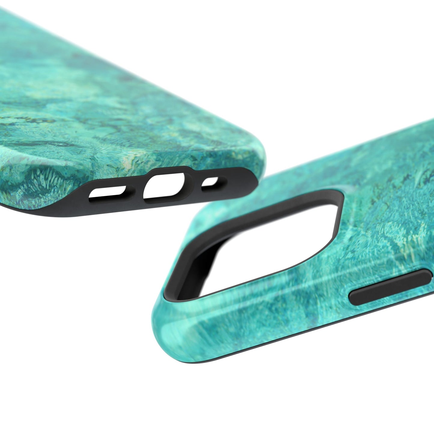 Aqua Blue Water MagSafe Case – Tranquil Summer Design with Magnetic Charging - BOGO Cases