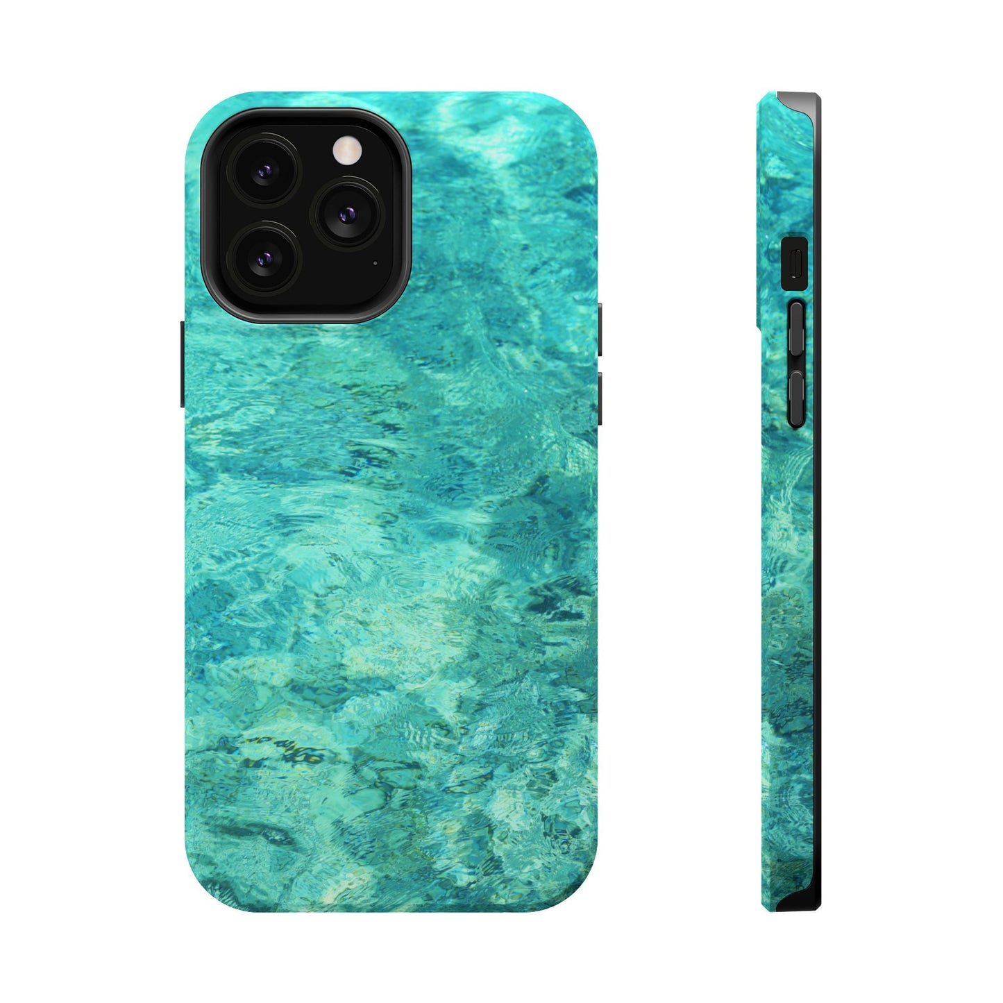 Aqua Blue Water MagSafe Case – Tranquil Summer Design with Magnetic Charging - BOGO Cases
