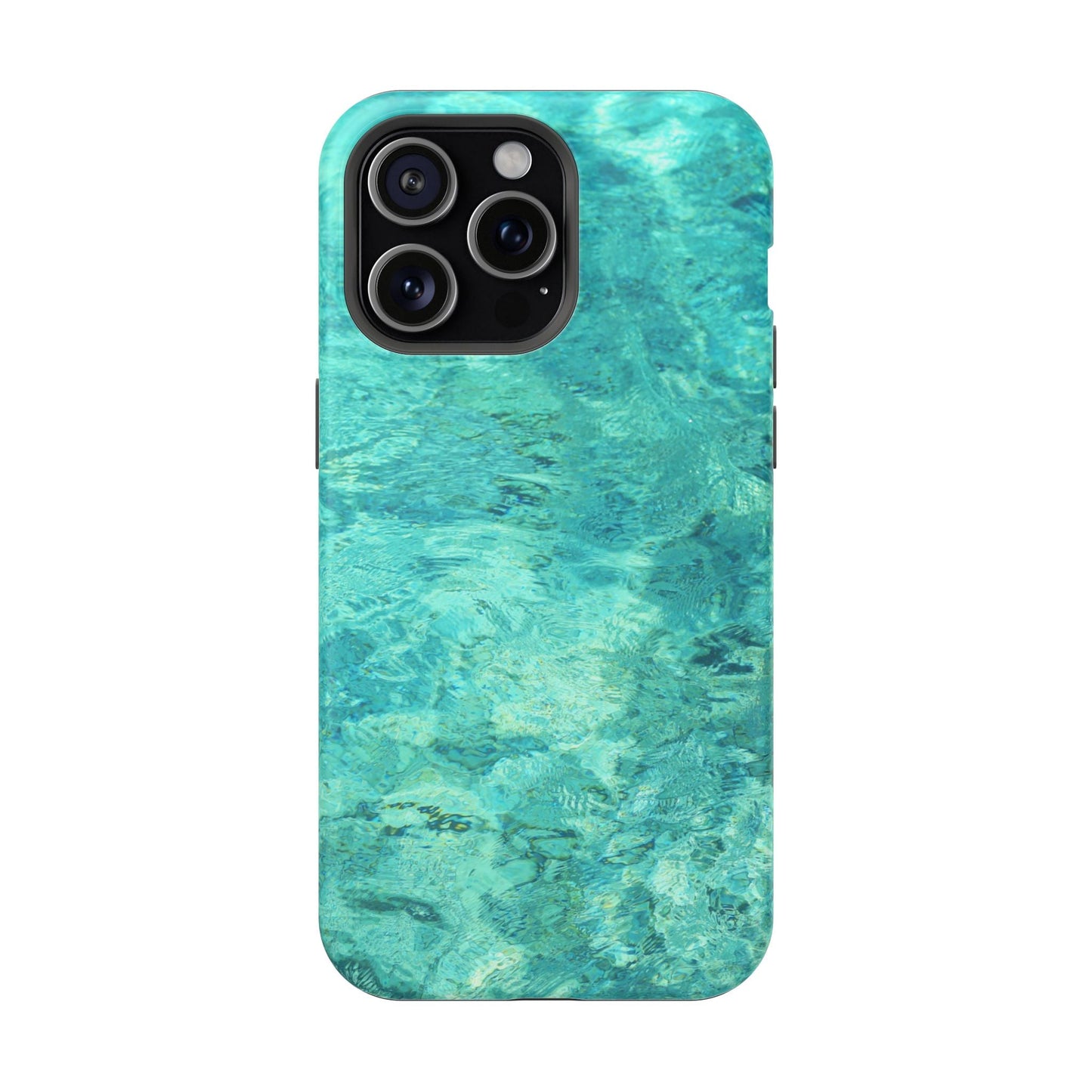 Aqua Blue Water MagSafe Case – Tranquil Summer Design with Magnetic Charging - BOGO Cases