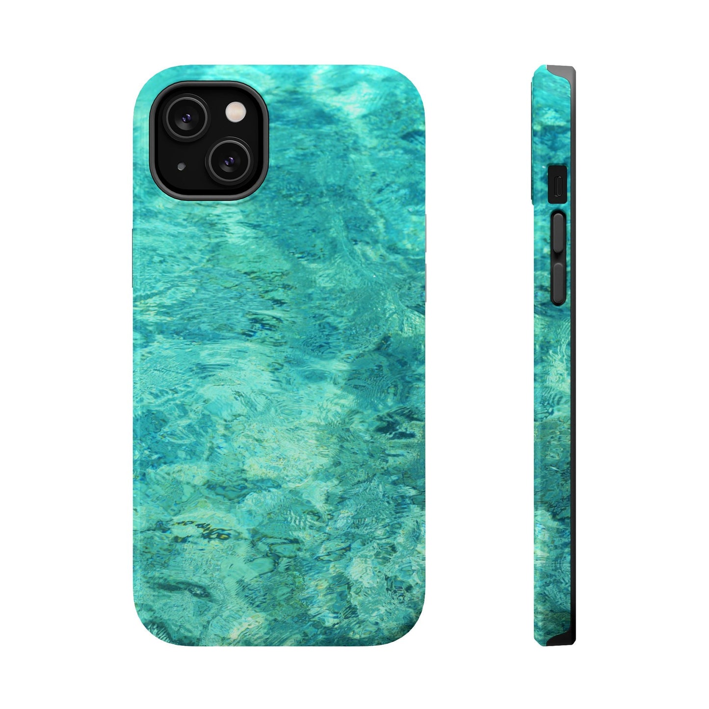 Aqua Blue Water MagSafe Case – Tranquil Summer Design with Magnetic Charging - BOGO Cases