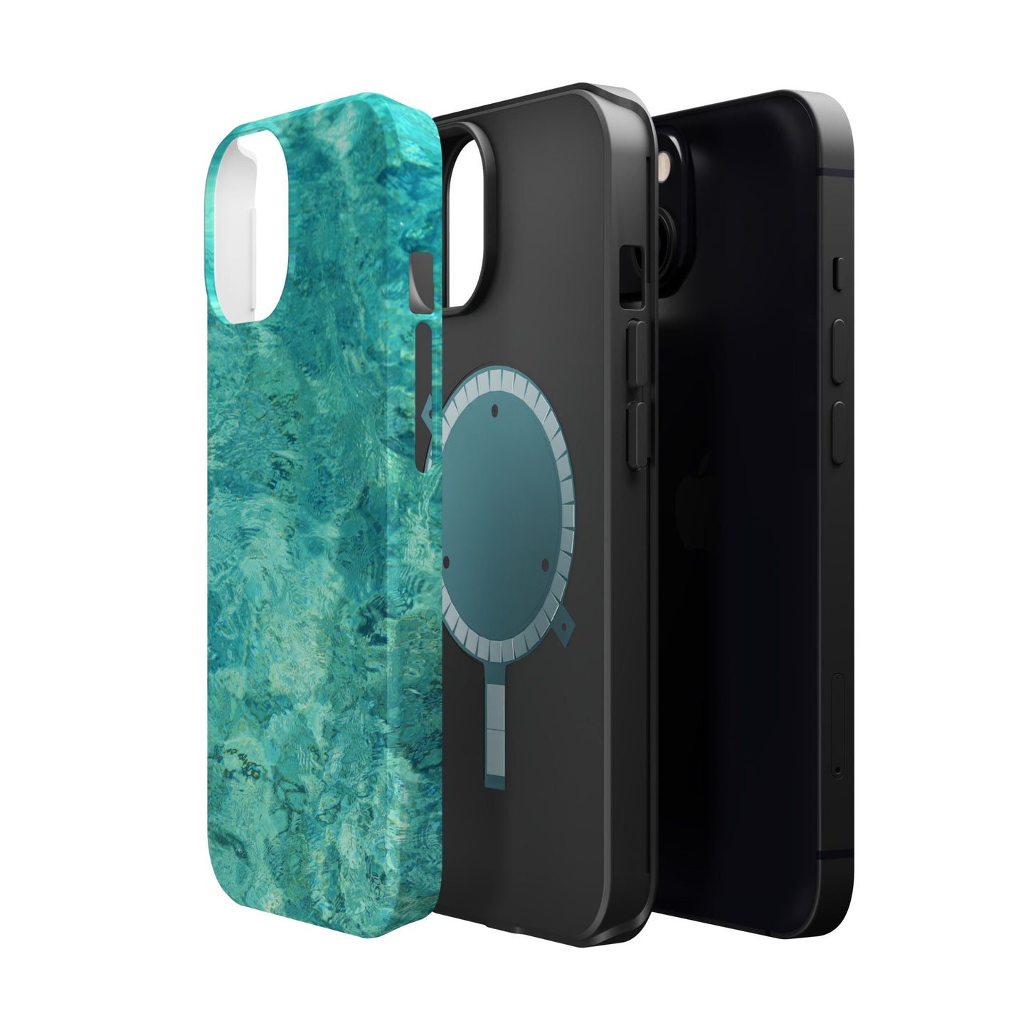 Aqua Blue Water MagSafe Case – Tranquil Summer Design with Magnetic Charging - BOGO Cases