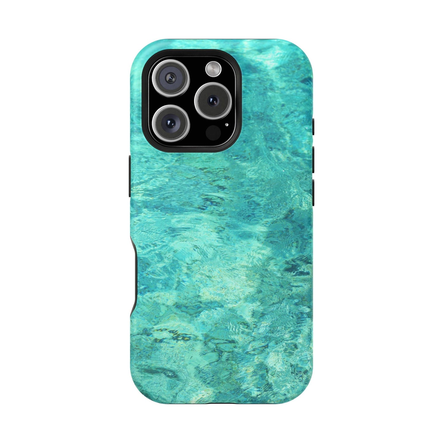 Aqua Blue Water MagSafe Case – Tranquil Summer Design with Magnetic Charging - BOGO Cases