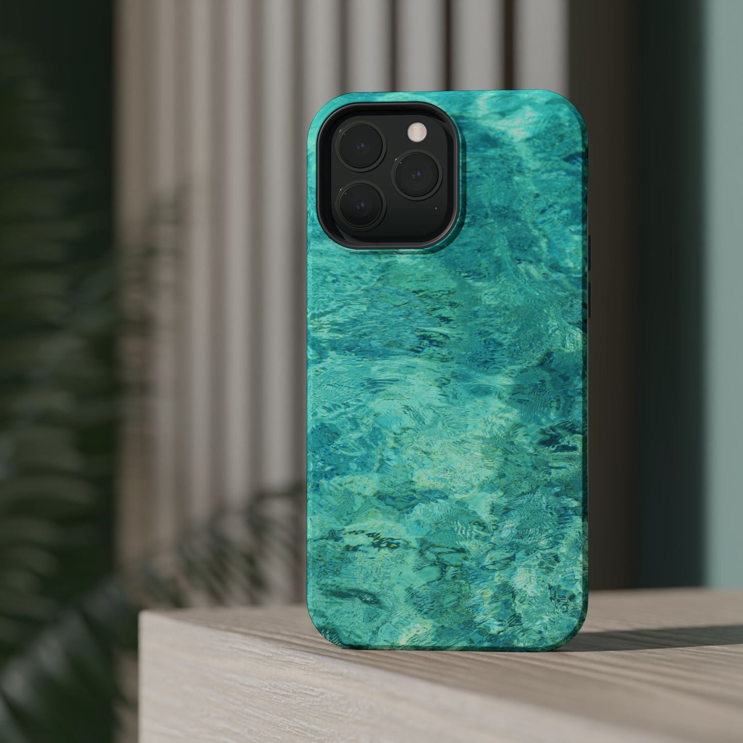 Aqua Blue Water MagSafe Case – Tranquil Summer Design with Magnetic Charging - BOGO Cases