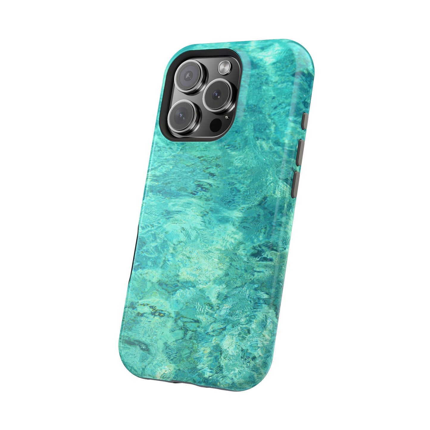 Aqua Blue Water MagSafe Case – Tranquil Summer Design with Magnetic Charging - BOGO Cases