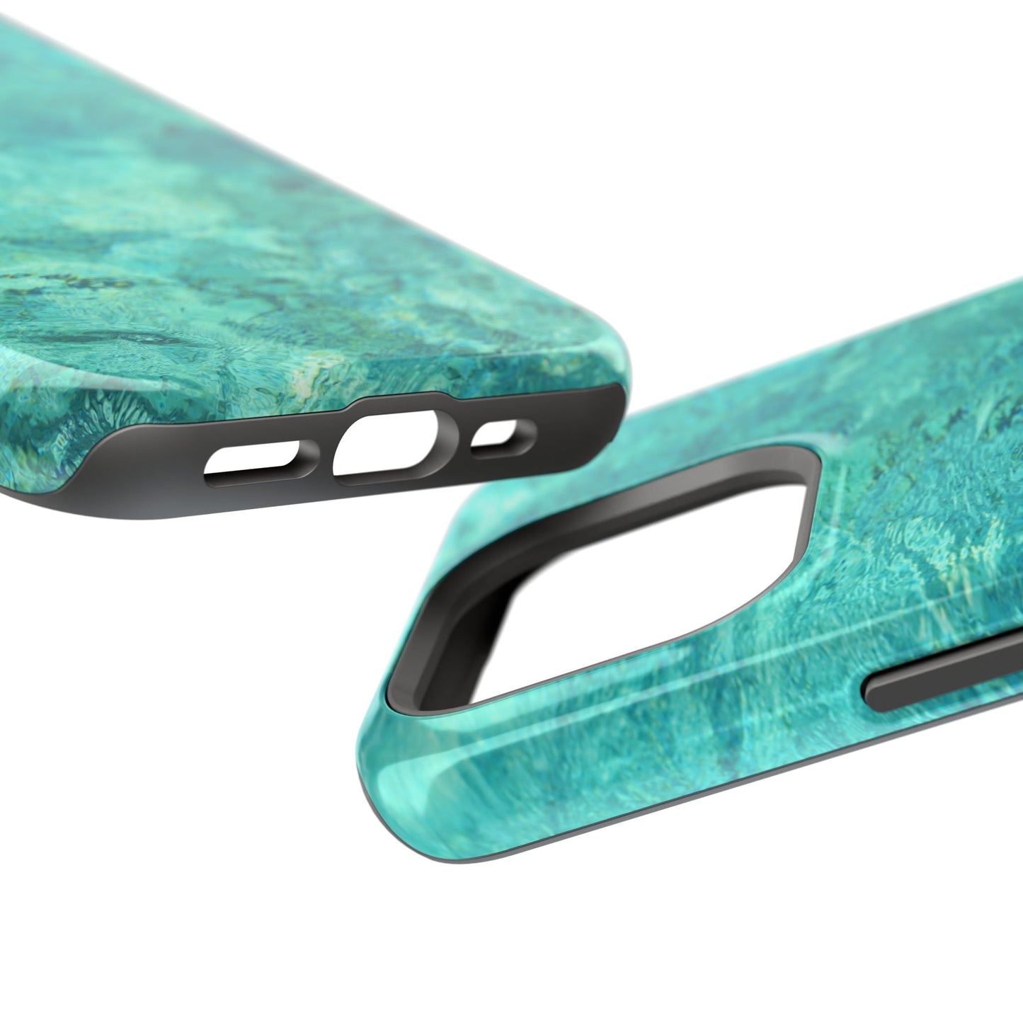 Aqua Blue Water MagSafe Case – Tranquil Summer Design with Magnetic Charging - BOGO Cases