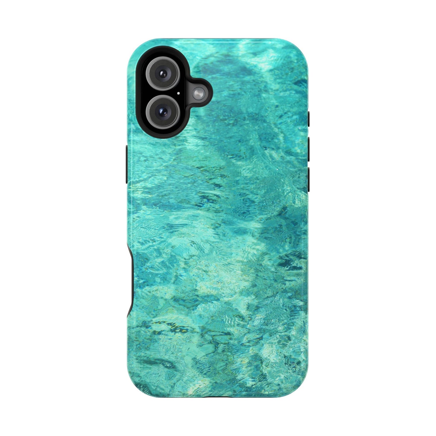Aqua Blue Water MagSafe Case – Tranquil Summer Design with Magnetic Charging - BOGO Cases