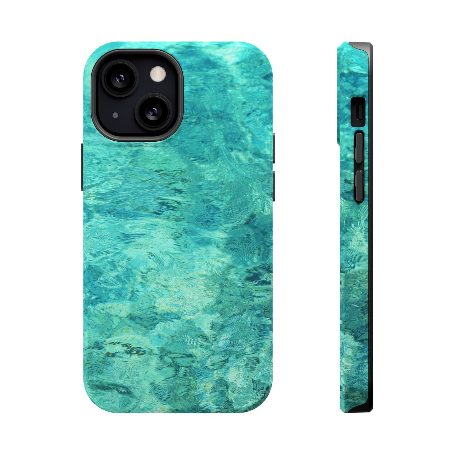 Aqua Blue Water MagSafe Case – Tranquil Summer Design with Magnetic Charging - BOGO Cases