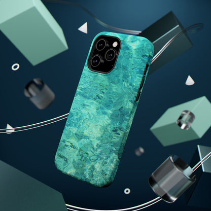 Aqua Blue Water MagSafe Case – Tranquil Summer Design with Magnetic Charging - BOGO Cases