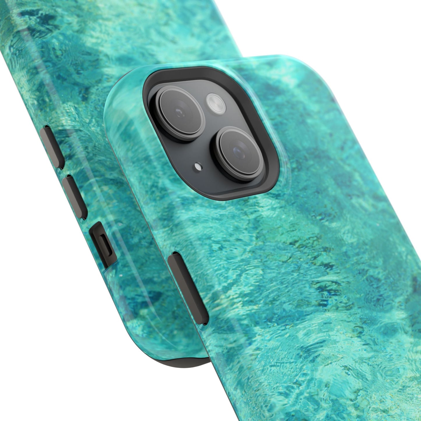 Aqua Blue Water MagSafe Case – Tranquil Summer Design with Magnetic Charging - BOGO Cases