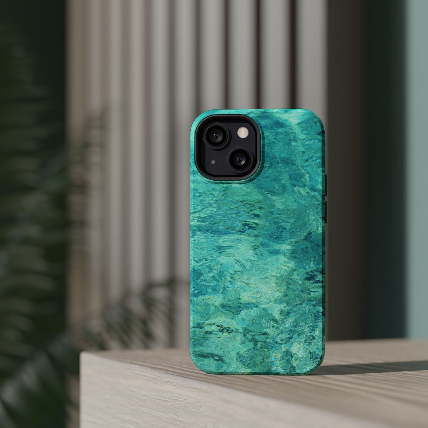 Aqua Blue Water MagSafe Case – Tranquil Summer Design with Magnetic Charging - BOGO Cases