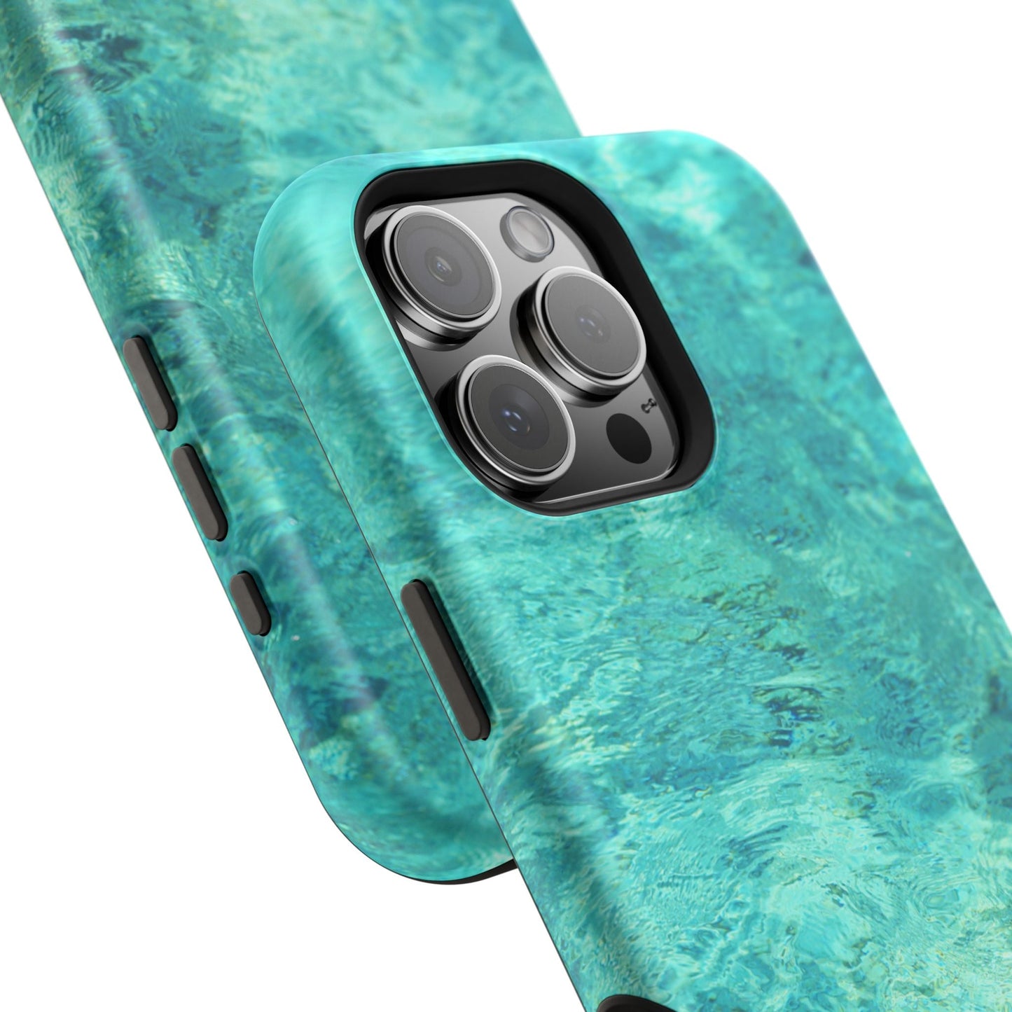 Aqua Blue Water MagSafe Case – Tranquil Summer Design with Magnetic Charging - BOGO Cases