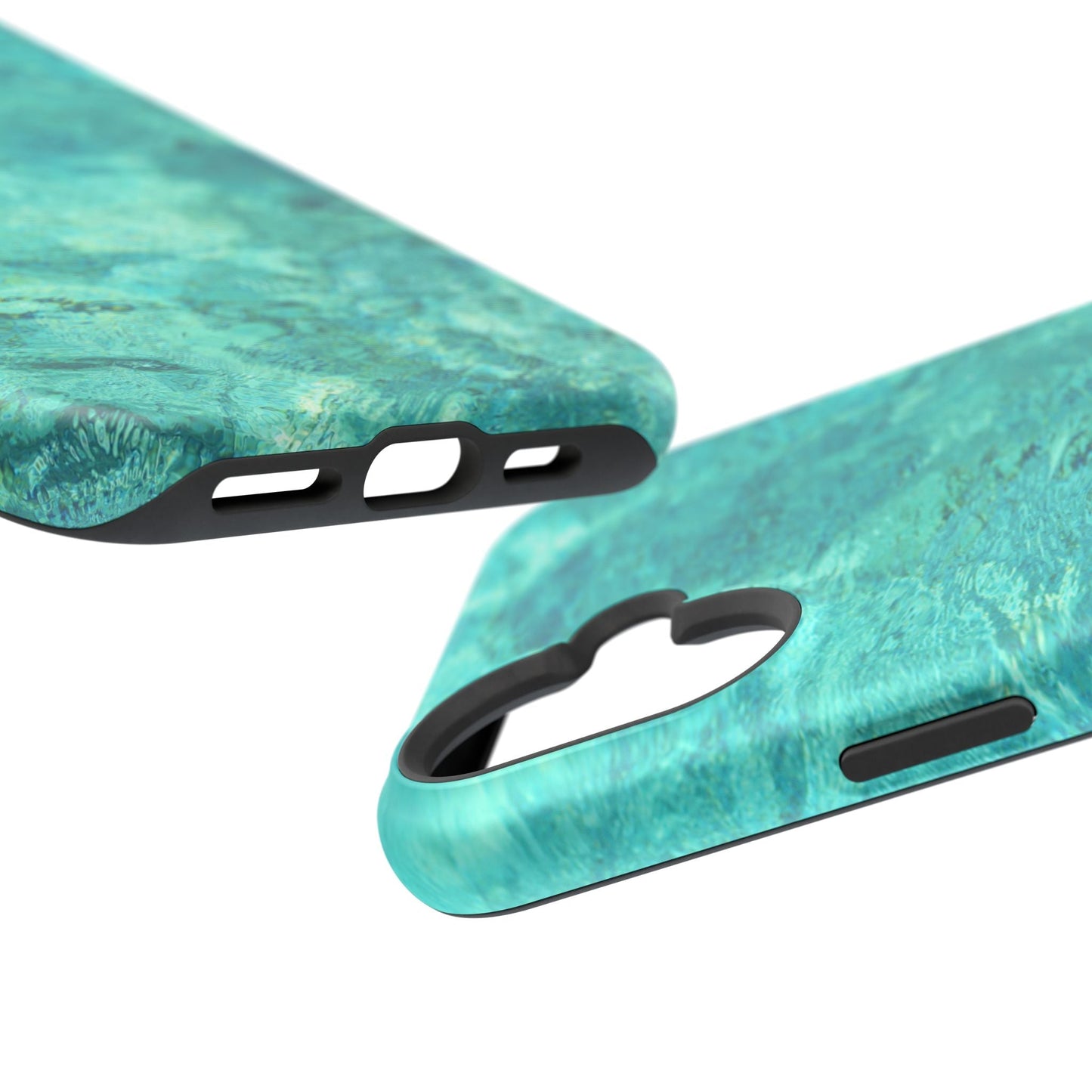 Aqua Blue Water MagSafe Case – Tranquil Summer Design with Magnetic Charging - BOGO Cases