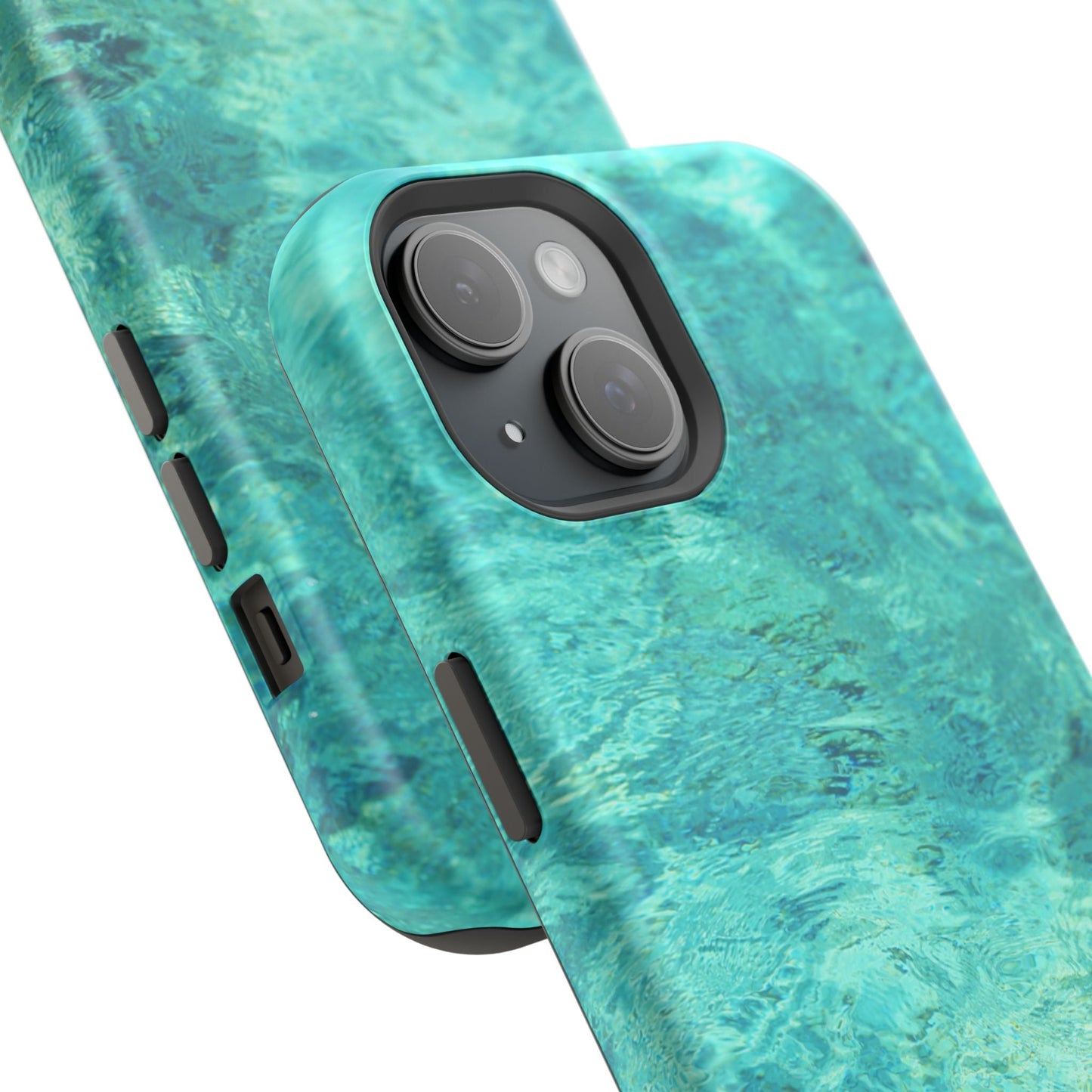 Aqua Blue Water MagSafe Case – Tranquil Summer Design with Magnetic Charging - BOGO Cases
