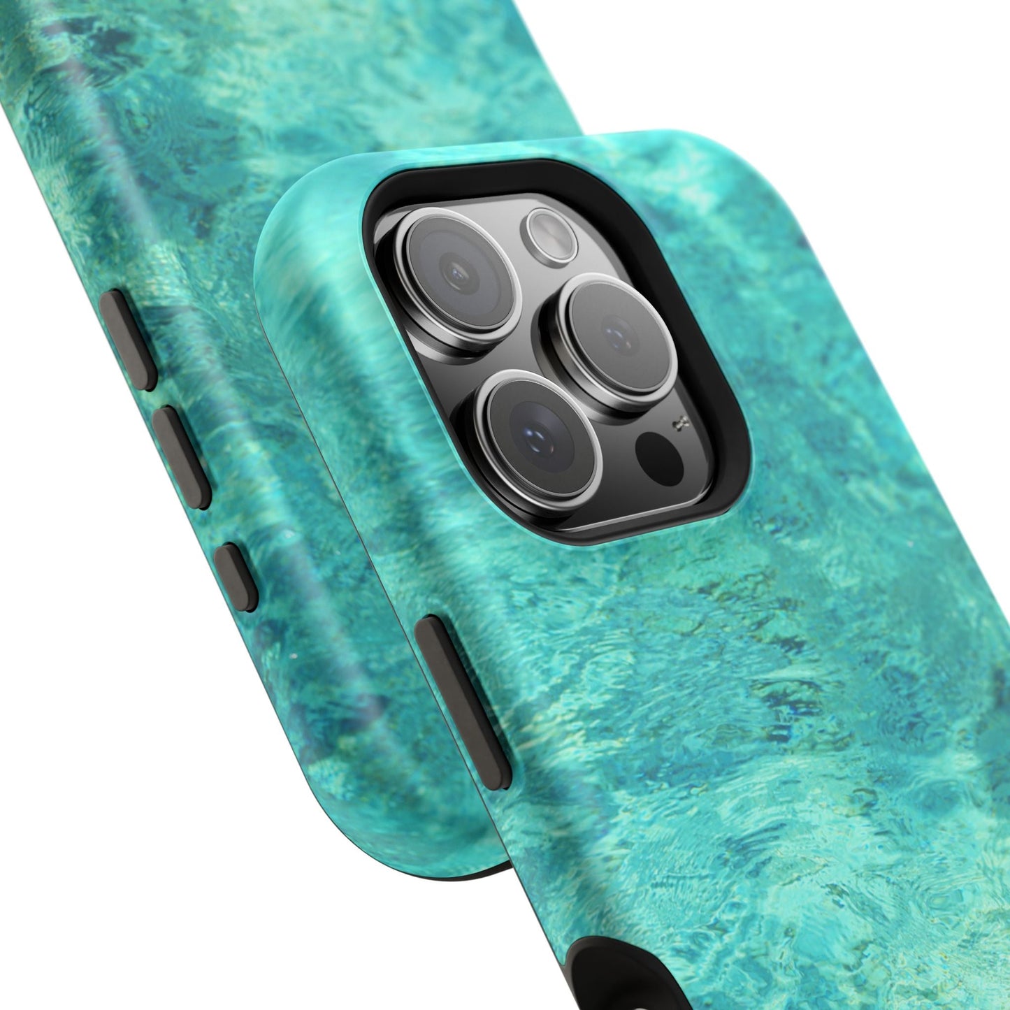 Aqua Blue Water MagSafe Case – Tranquil Summer Design with Magnetic Charging - BOGO Cases