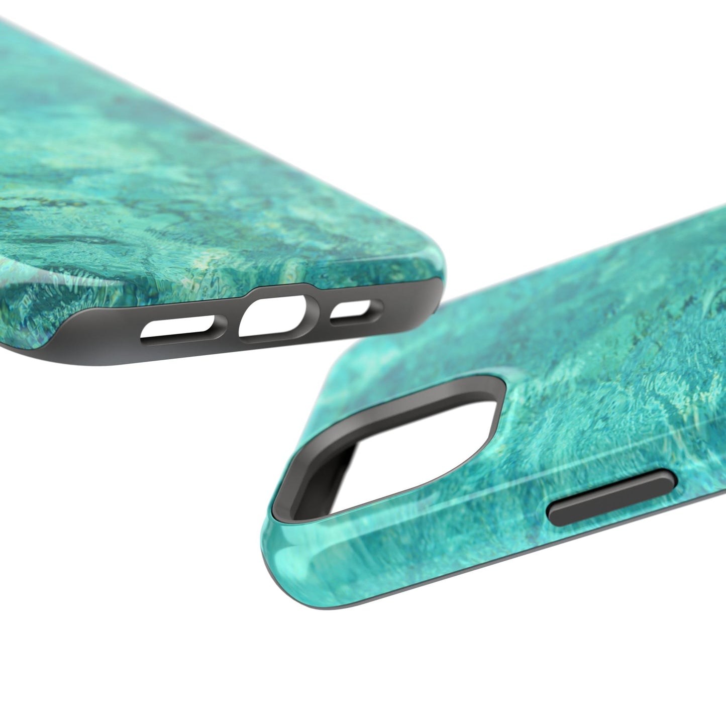 Aqua Blue Water MagSafe Case – Tranquil Summer Design with Magnetic Charging - BOGO Cases