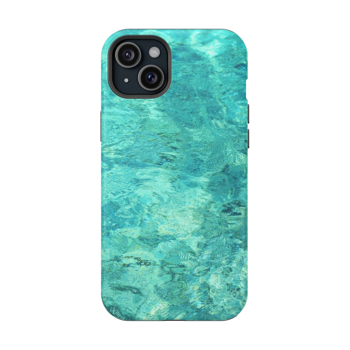 Aqua Blue Water MagSafe Case – Tranquil Summer Design with Magnetic Charging - BOGO Cases